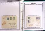 1939-1940, Collection de +120 lettres sur pages d'albums toutes avec timbres (nombreux commémoratifs) oblitérés càd Poste aux armées et adressées au Capitaine Deloste, toutes en recommandées (sauf 2), TB et R