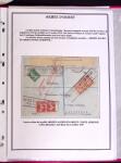 1915-1927, ARMEES d'ORIENT Collection de 27 lettres sur pages d'album avec càd Trésor et Poste, des recommandés, griffe "ARMEES ALLIEES EN ORIENT / POSTE AERIENNE", griffe "POSTES SERBES" sur 5c Semeuse vert sur bande