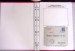 1915-1927, ARMEES d'ORIENT Collection de 27 lettres sur pages d'album avec càd Trésor et Poste, des recommandés, griffe "ARMEES ALLIEES EN ORIENT / POSTE AERIENNE", griffe "POSTES SERBES" sur 5c Semeuse vert sur bande