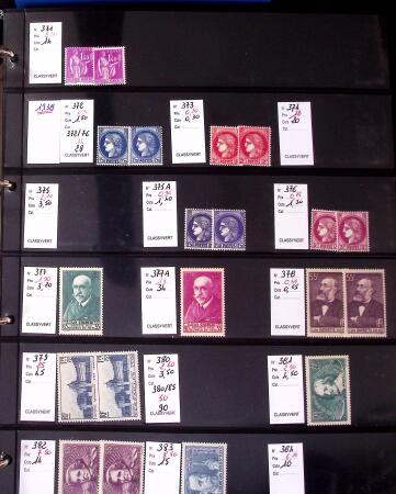 1900-1973 Stock d'avant-guerre en très grande majorité