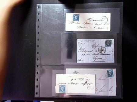 1849-1874 Joli lot de lettres variées dont n°1, 3,