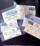 1849-1874 Joli lot de lettres variées dont n°1, 3,