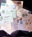 1849-1874 Joli lot de lettres variées dont n°1, 3,