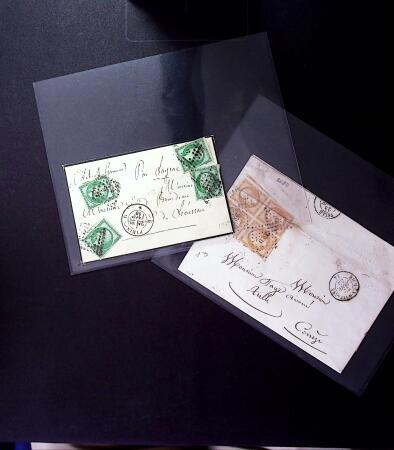 1849-1874 Joli lot de lettres variées dont n°1, 3,