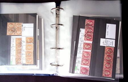 1849-1876 Collection de classique en 2 classeurs, en