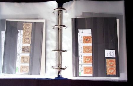 1849-1876 Collection de classique en 2 classeurs, en