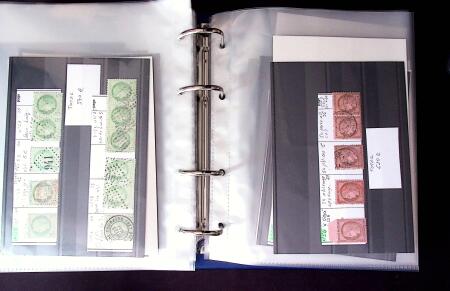 1849-1876 Collection de classique en 2 classeurs, en