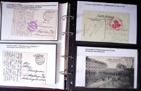 1914-1918 Un classeur avec une cinquantaine de lettres