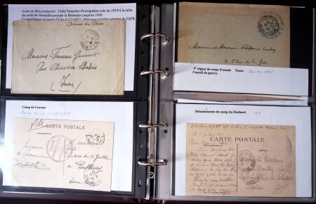 1914-1918 Un classeur avec une cinquantaine de lettres