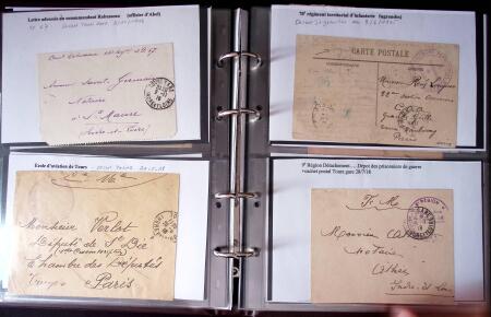 1914-1918 Un classeur avec une cinquantaine de lettres