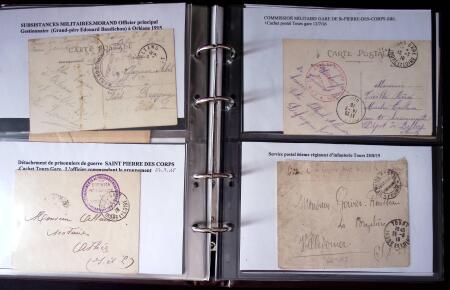 1914-1918 Un classeur avec une cinquantaine de lettres