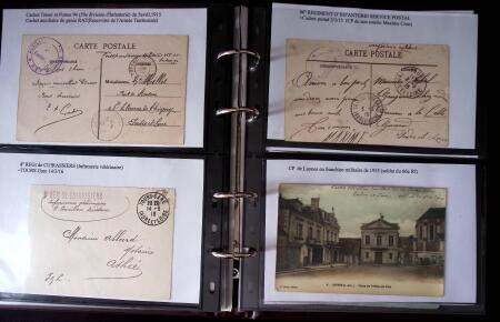 1914-1918 Un classeur avec une cinquantaine de lettres