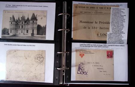 1914-1918 Un classeur avec une cinquantaine de lettres