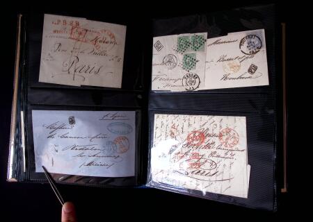 1850-1860 Une centaines de marques d'entrée, la plupart