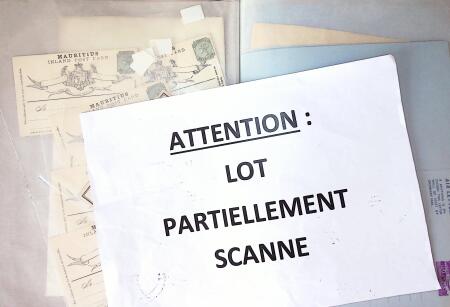 Très bel ensemble d'entiers postaux de l'ile Maurice dont nombreuses variétés mauvaise impression (au dos, décalée, etc.), fort potentiel