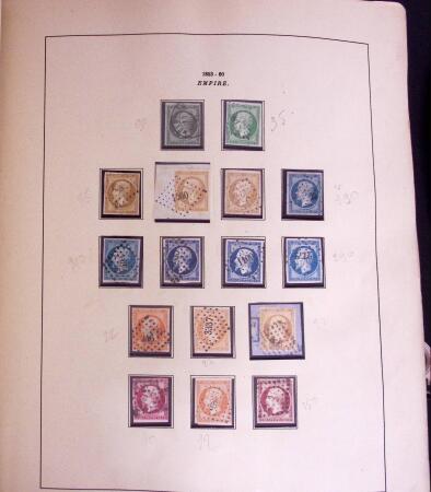 1849-1977, Mint & used collection of France incl. 1849 1f carmine,