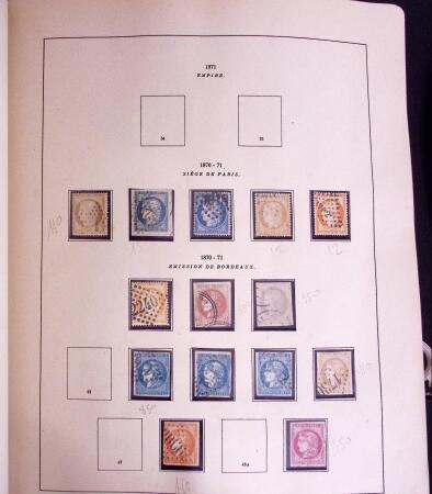 1849-1977, Mint & used collection of France incl. 1849 1f carmine,