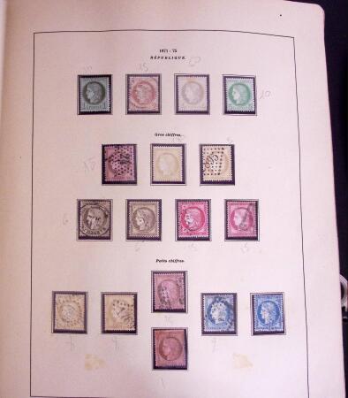 1849-1977, Mint & used collection of France incl. 1849 1f carmine,