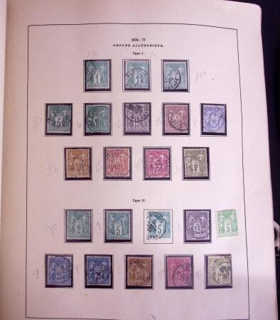 1849-1977, Mint & used collection of France incl. 1849 1f carmine,
