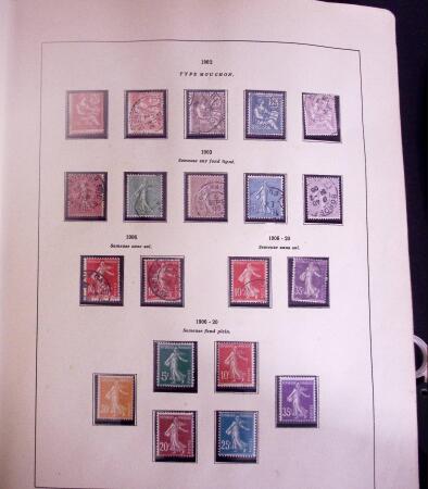 1849-1977, Mint & used collection of France incl. 1849 1f carmine,