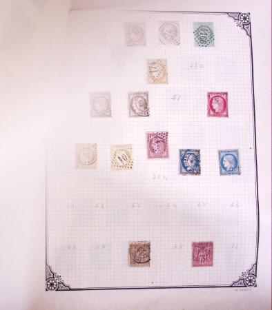 1849-1977, Mint & used collection of France incl. 1849 1f carmine,
