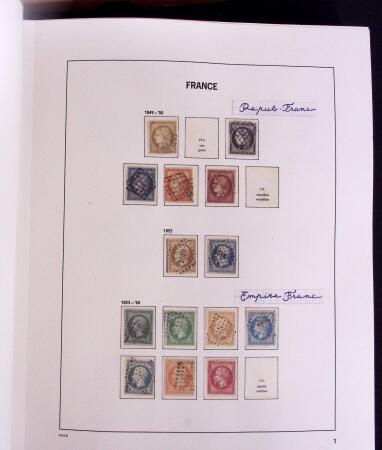 1849-1993 5 classeurs Davo dont n°1, 6, 9, 33, 155