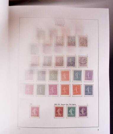 1849-1993 5 classeurs Davo dont n°1, 6, 9, 33, 155