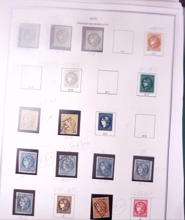 1853-1959 Collection de France sur album Cérès, obl