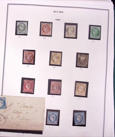 1853-1959 Collection de France sur album Cérès, obl