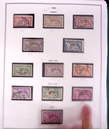 1853-1959 Collection de France sur album Cérès, obl