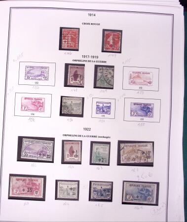 1853-1959 Collection de France sur album Cérès, obl