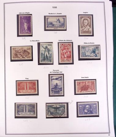 1853-1959 Collection de France sur album Cérès, obl