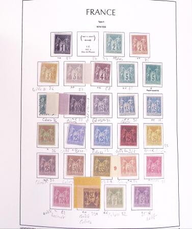 1870-1959 Collection de France avec de bonnes valeurs