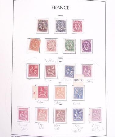 1870-1959 Collection de France avec de bonnes valeurs