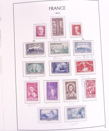 1870-1959 Collection de France avec de bonnes valeurs