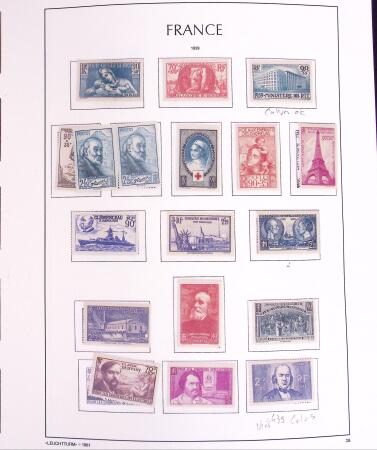 1870-1959 Collection de France avec de bonnes valeurs