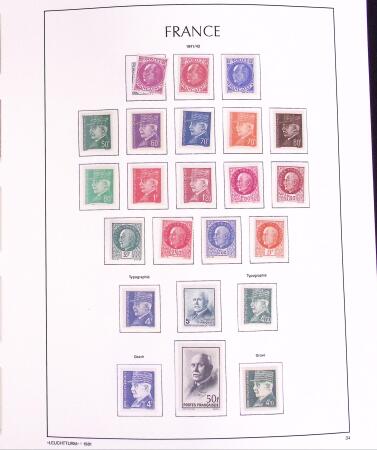 1870-1959 Collection de France avec de bonnes valeurs