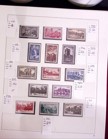 1849-1992, Collection depuis le n°1 avec des doubles,