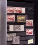 1927-2016, 2 Albums de poste aérienne, avec de bonnes valeurs en quantités multiples, obl. et neuf , n°1/2, 6c, 14, 15, PA militaire, dont lettres, partie moderne en bloc + 1 album du monde avec Colonie Françaises,