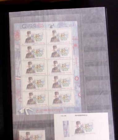 1927-2016, 2 Albums de poste aérienne, avec de bonnes valeurs en quantités multiples, obl. et neuf , n°1/2, 6c, 14, 15, PA militaire, dont lettres, partie moderne en bloc + 1 album du monde avec Colonie Françaises,
