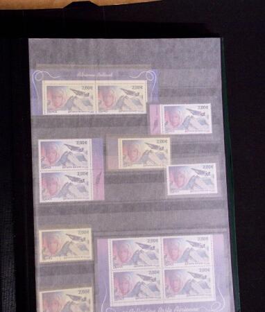 1927-2016, 2 Albums de poste aérienne, avec de bonnes valeurs en quantités multiples, obl. et neuf , n°1/2, 6c, 14, 15, PA militaire, dont lettres, partie moderne en bloc + 1 album du monde avec Colonie Françaises,