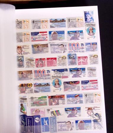 1927-2016, 2 Albums de poste aérienne, avec de bonnes valeurs en quantités multiples, obl. et neuf , n°1/2, 6c, 14, 15, PA militaire, dont lettres, partie moderne en bloc + 1 album du monde avec Colonie Françaises,
