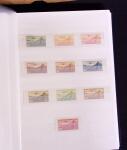 1927-2016, 2 Albums de poste aérienne, avec de bonnes valeurs en quantités multiples, obl. et neuf , n°1/2, 6c, 14, 15, PA militaire, dont lettres, partie moderne en bloc + 1 album du monde avec Colonie Françaises,