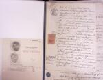 1793-1980 Classeur avec des vieux papier admirative
