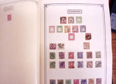 1849-1970 Small Estate in Yvert album plus set of large Yvert pages