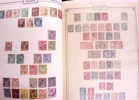 1849-1970 Small Estate in Yvert album plus set of large Yvert pages