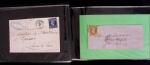 1849-1900, Lot de 75 lettres et cartes dont 15c vert