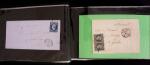 1849-1900, Lot de 75 lettres et cartes dont 15c vert