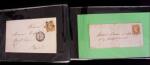 1849-1900, Lot de 75 lettres et cartes dont 15c vert