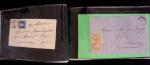 1849-1900, Lot de 75 lettres et cartes dont 15c vert